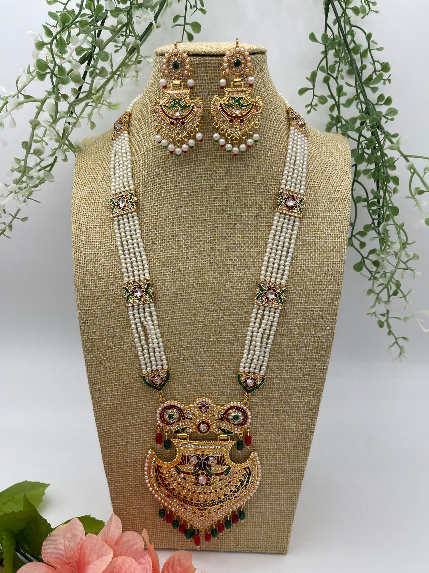 Navratri Necklace | Necklace by Adornly Designs