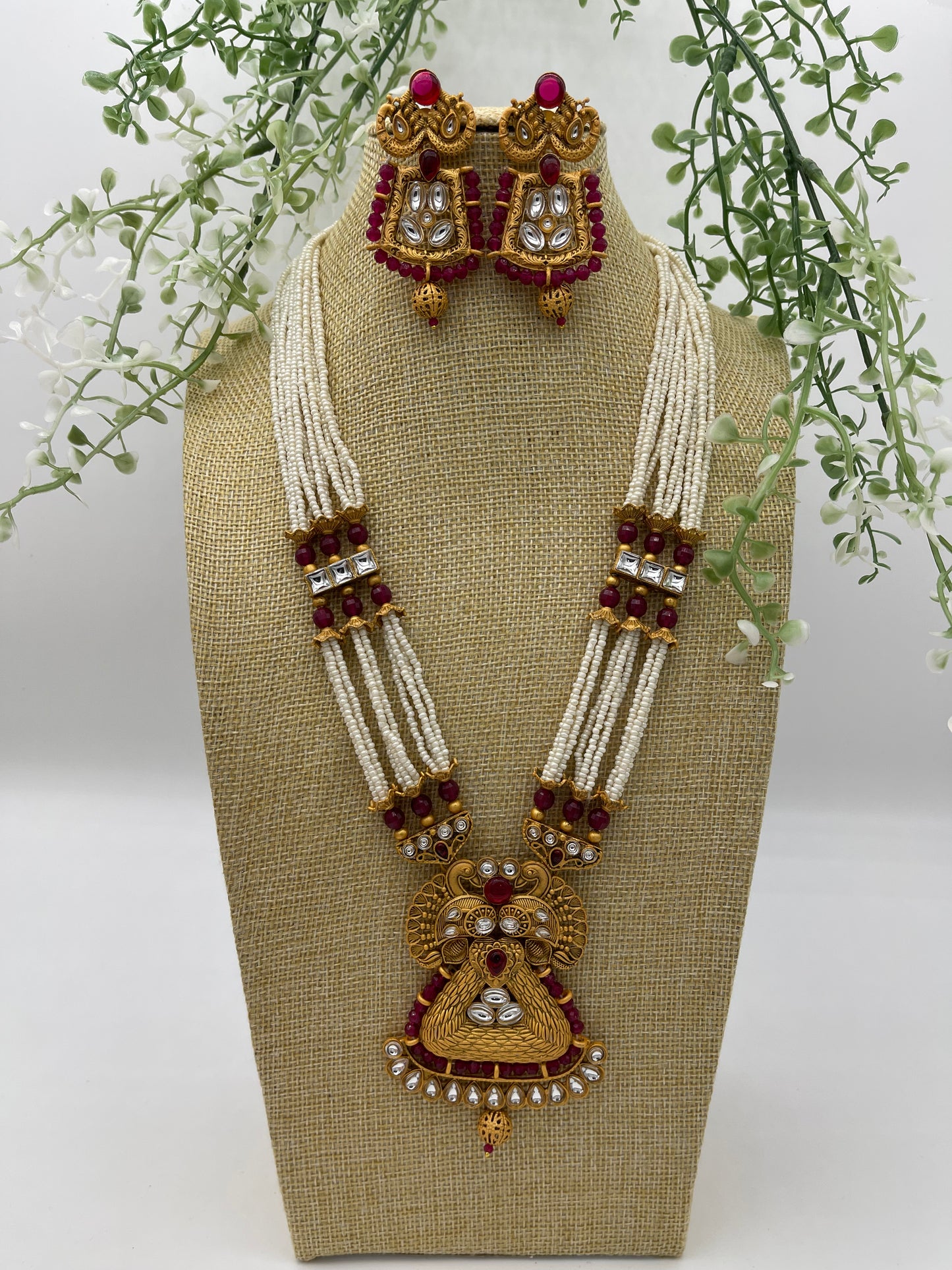Nayana Long Necklace | Necklace by Adornly Designs