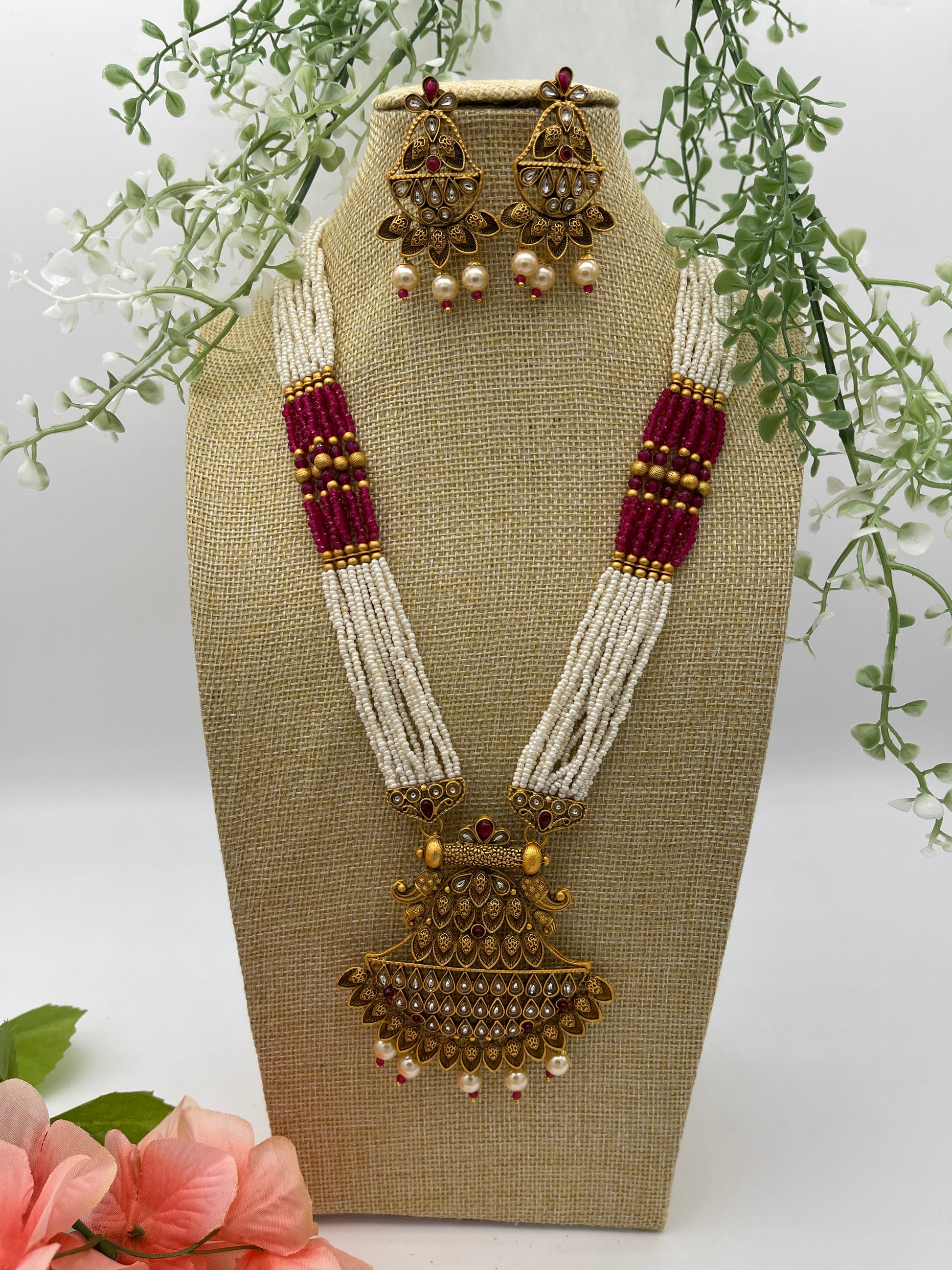 Navratri Necklace | Necklace by Adornly Designs