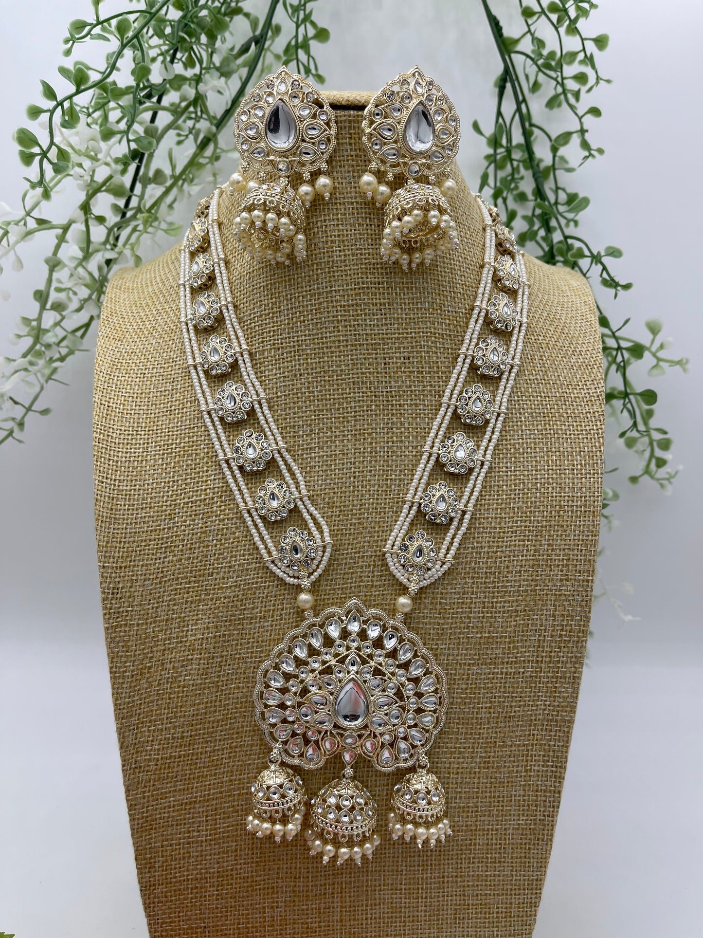 Arali White Necklace | Necklace by Adornly Designs